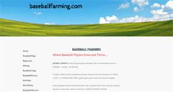 Desktop Screenshot of baseballfarming.com